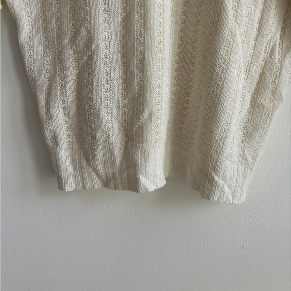 Vintage Knit Cream Shirt - Picture 6 of 6